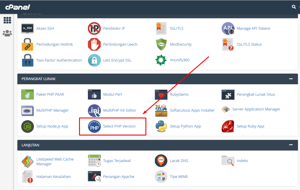Cara Mengganti Versi PHP Di CPanel Hosting - Webhostmu