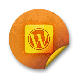 menggunakan wordpress, logo wordpress
