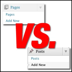 perbedaan post dan page pada wordpress