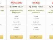 memilih paket hosting, paket hosting