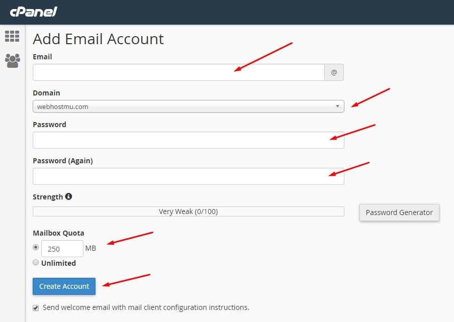 Cara Membuat Email di cPanel Hosting 3 cara membuat email dengan custom domain