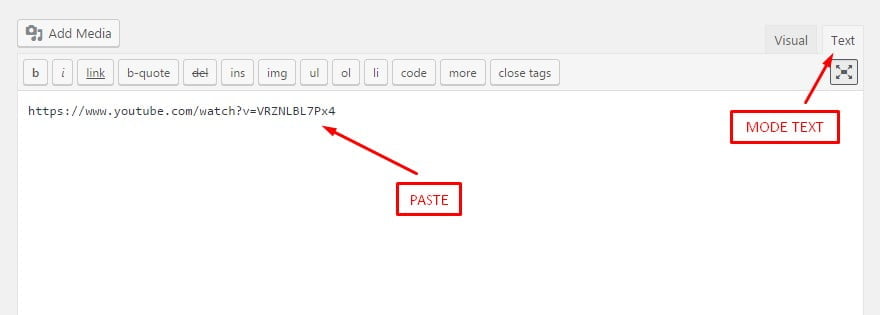 cara memasang video youtube di blog wordpress