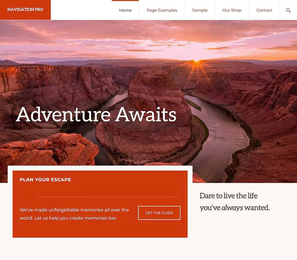 Koleksi Desain Website Premium 8 navigation pro.jpeg