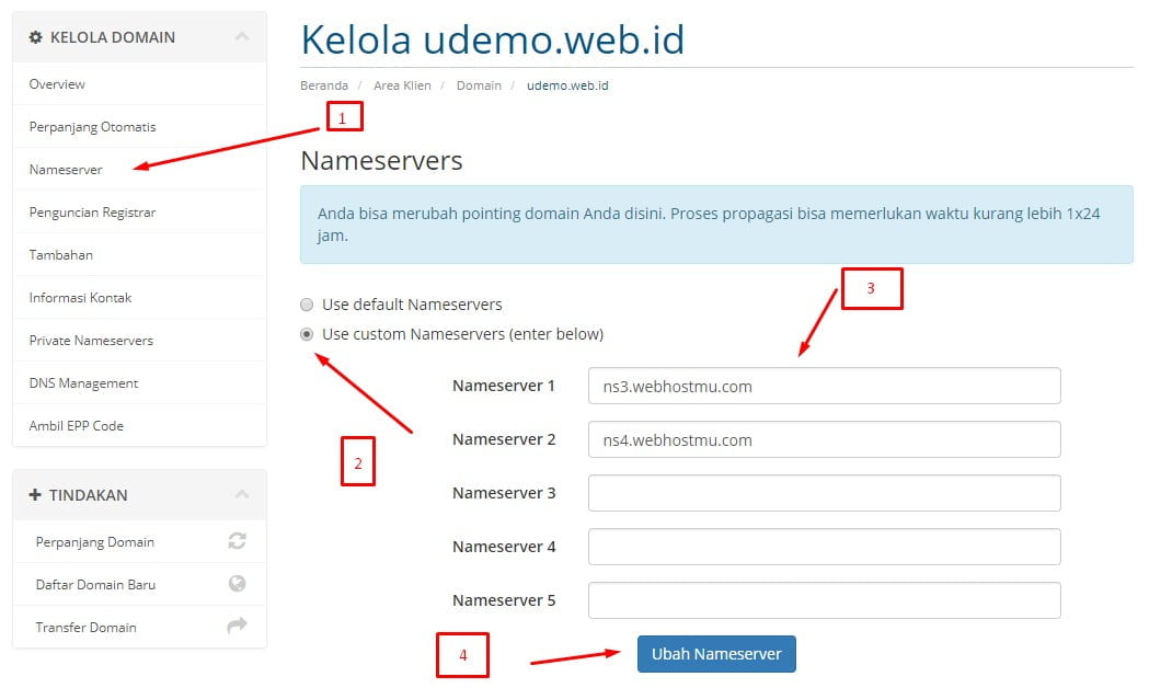 Cara Mengganti Alamat Blogspot Dengan Domain Sendiri 2 setting domain blogspot