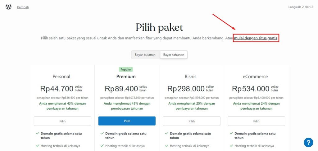 cara membuat wordpress